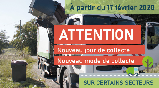 CHANGEMENTS DANS LA COLLECTE