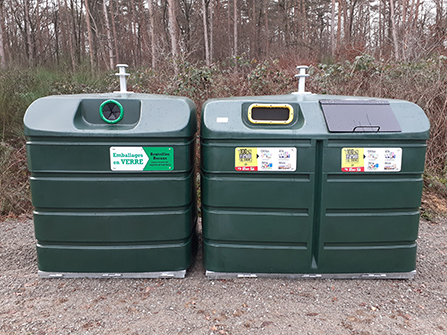 Des nouvelles colonnes de tri installées