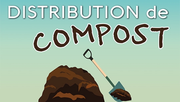 Distribution de compost d'automne