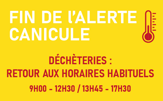 Levée de l'alerte canicule